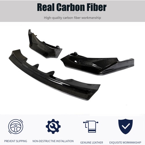 For BMW G80 M3 G82 G83 M4 2021-2025 Real Carbon Fiber Front Bumper Lip Spoiler - Picture 8 of 13