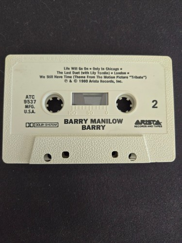 Barry Manilow Barry Music Album Cassette 1M33 - Picture 4 of 4