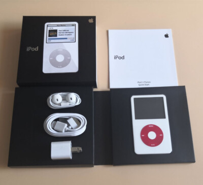 2025 NEW Apple iPod Classic Video 5th Gen U2 30GB White/Red