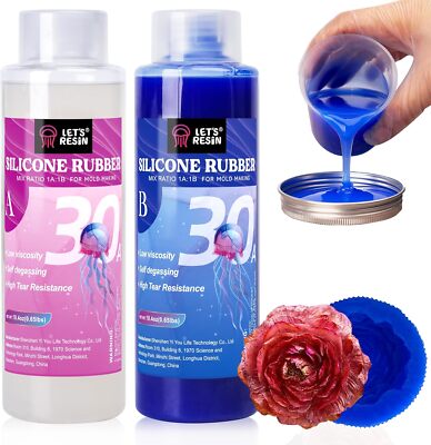 Premium Blue Silicone Mold Making Kit For Diy Crafts And Resin Projects