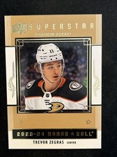 23-24 UD Series 1 Hockey Superstar Honor Roll HR-24 Trevor Zegras