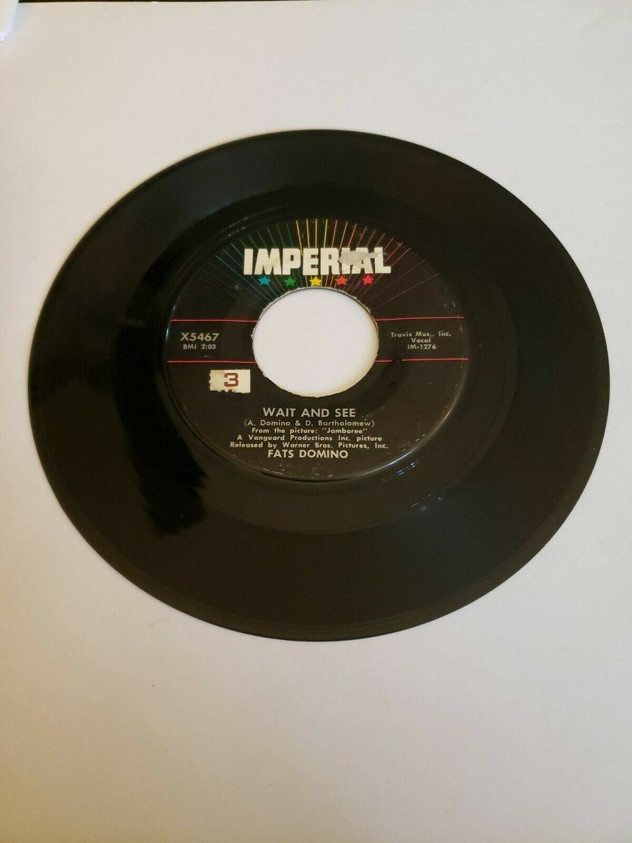 kz Fats Domino - Wait and See - Imperial (45RPM 7” Single)(J378