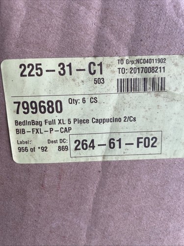 Valley Forge Fabrics Bed In Bag Full XL Set Cappucino - Picture 7 of 7