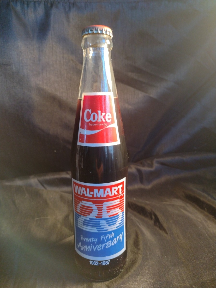 Coca Cola Bottle, WalMart 25th Anniversary Commemorative Bottle