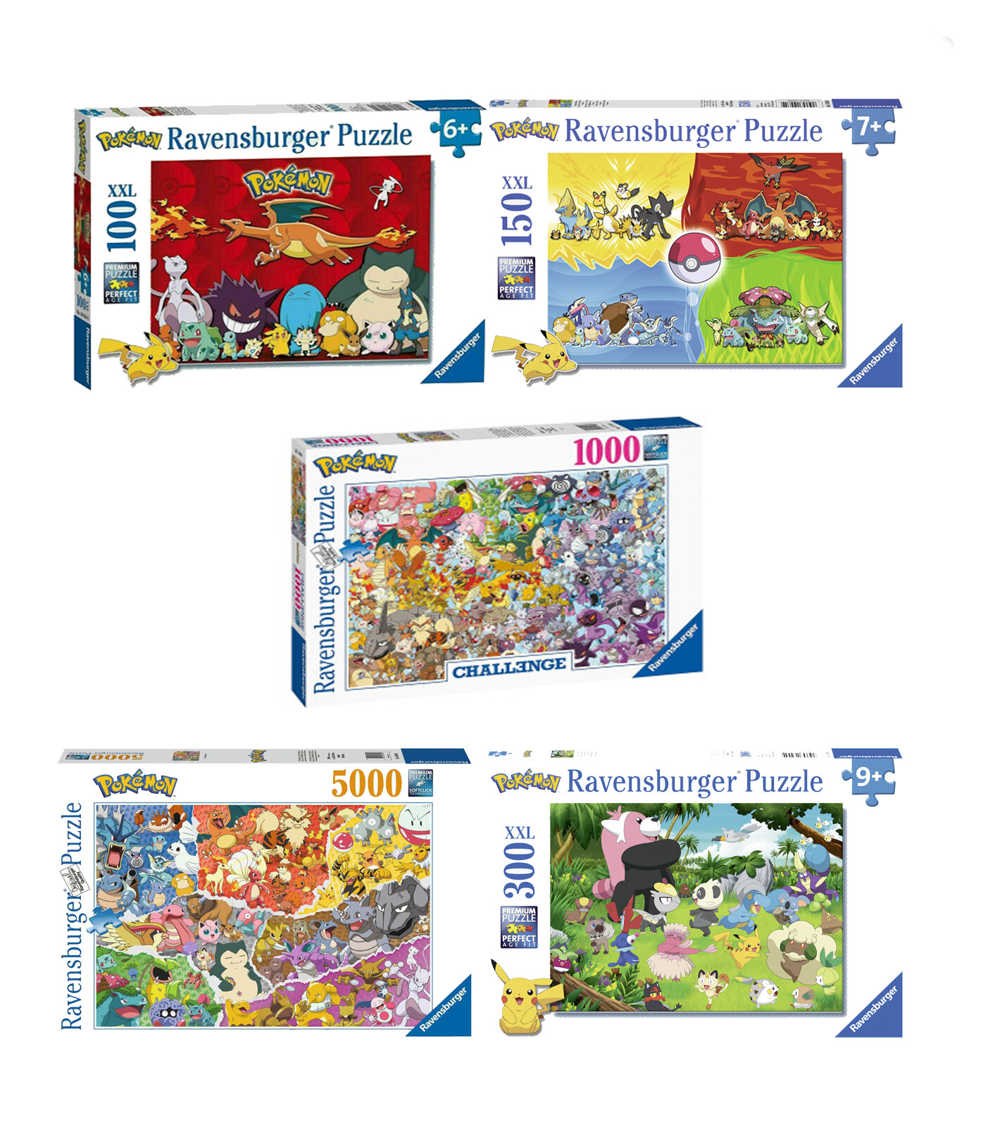 Thumbnail - Pokemon Puzzles Mit Verschiedenen Themen, Motiven & Größen Neu