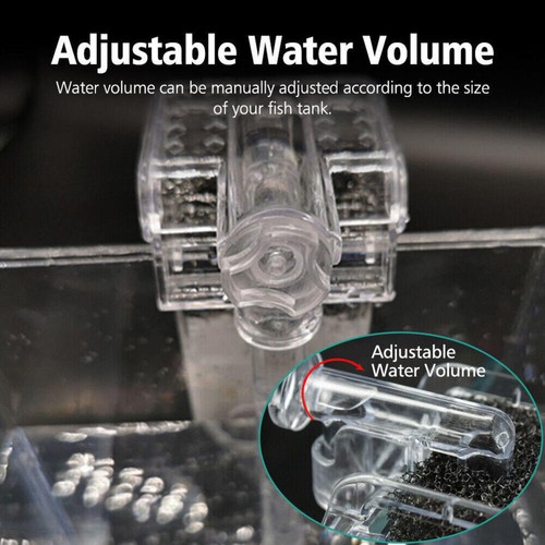 Mini Aquarium Fish Tank Waterfall Hang On External Oxygen Pump Water Filter USB - Picture 9 of 10