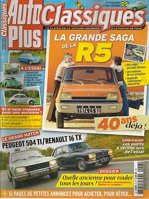 AUTO PLUS CLASSIC 6 R5 PEUGEOT 504 TI R16 TX OPEL MANTA 1900 S VW COX 1300 PA