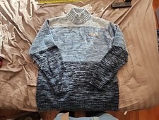 VINTAGE SOUTHPOLE MENS L SWEATER Blue And Dark Blue. J26