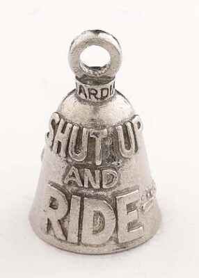 Shut Up and Ride GUARDIAN BELL w/ 2 Legend Cards Good Luck & Motorcycle
