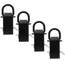 Heavy Duty Trailer Adjustable Stake Pocket D Ring 4 Pack 18,000LBS - Fits 2x4