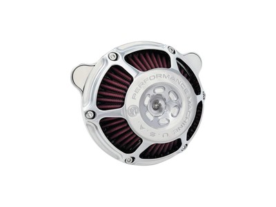 PERFORMANCE MACHINE Aircleaner Max Hp, Chrome für Harley Dyna, Softail, Touring