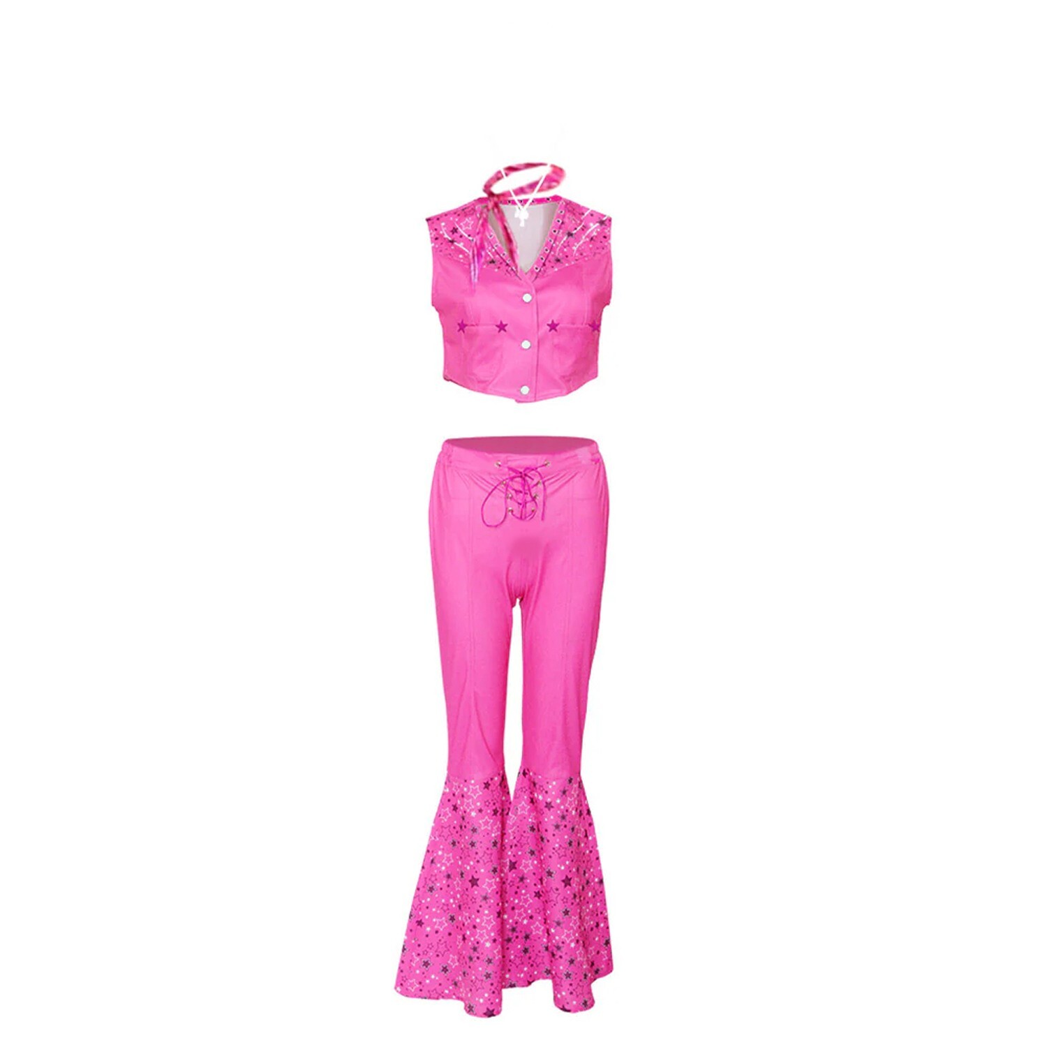 Niñas Barbie Vaquera Vestido Elegante Disfraz Vestido Niño Niños Años 80 Princesa Conjunto