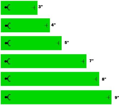 White Water Archery Solid Fluorescent Neon Whitetail Deer Silhouette Arrow Wraps