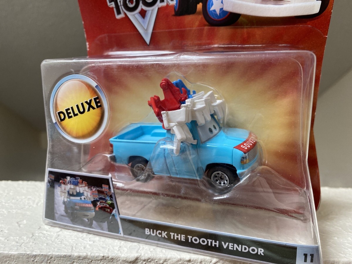 カーズ　マテル　BUCK THE TOOTH VENDOR Disney Pixar Cars Toon Buck the Tooth Vendor #11 Mega deluxe