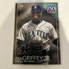 2019 Topps Update KEN GRIFFEY JR GOLD 150 Years Greatest Seasons 28/50 Mariners