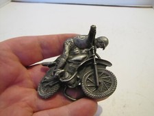 VTG 1977 BERGAMOT DIRT BIKE W/RIDER BELT BUCKLE