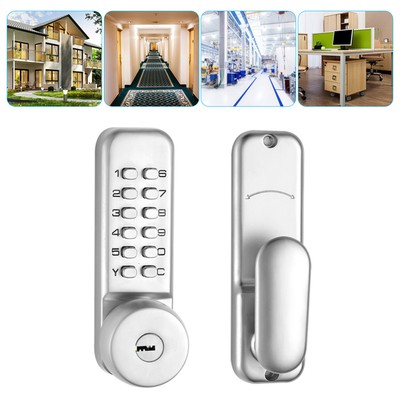 Mechanical Digital Door Lock Set Waterproof Password Push Button Combination Kit