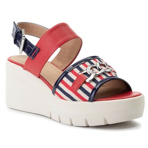 red white and blue wedges