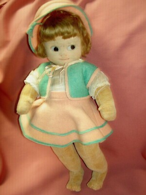 Labeled CHAD VALLEY, Mabel Lucie Attwell, BAMBINA felt toddler