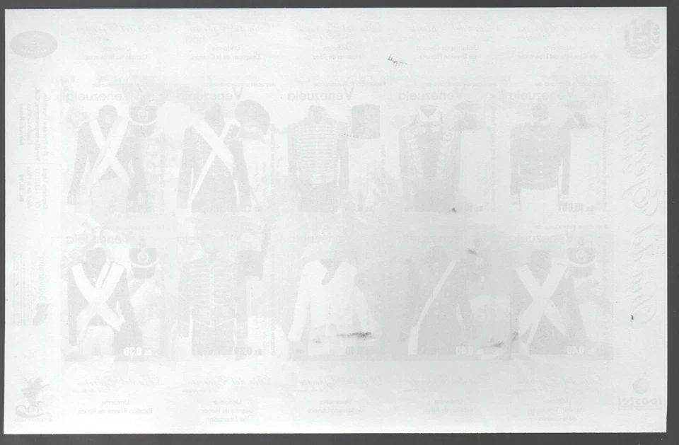 Venezuela: 2011; Scott 1715, hoja imperf 10 día ejército, uniforme militar, EBV274 Foto 2 de 2