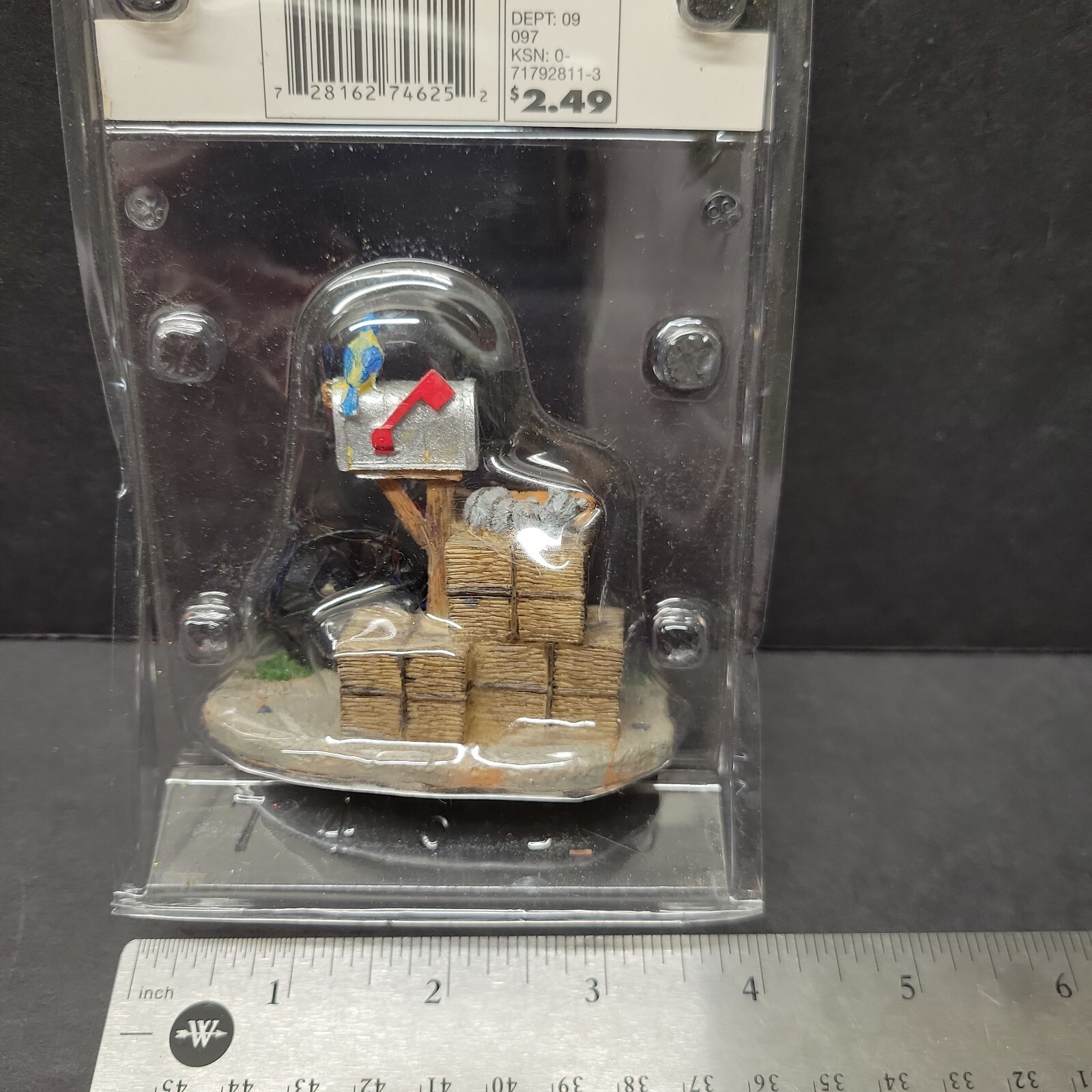 Coventry Cove Yard Sale Cat Wagon Wheel Mailbox Christmas Village