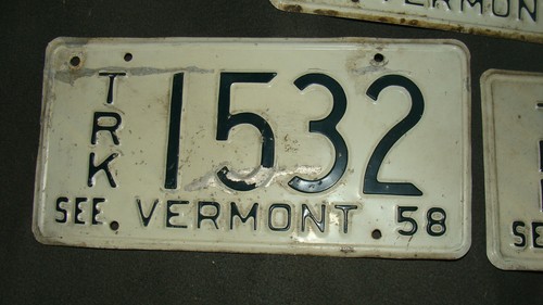 Targa Vintage Vermont Fienile Trova 1532 COPPIA 1533 - Foto 3 di 4