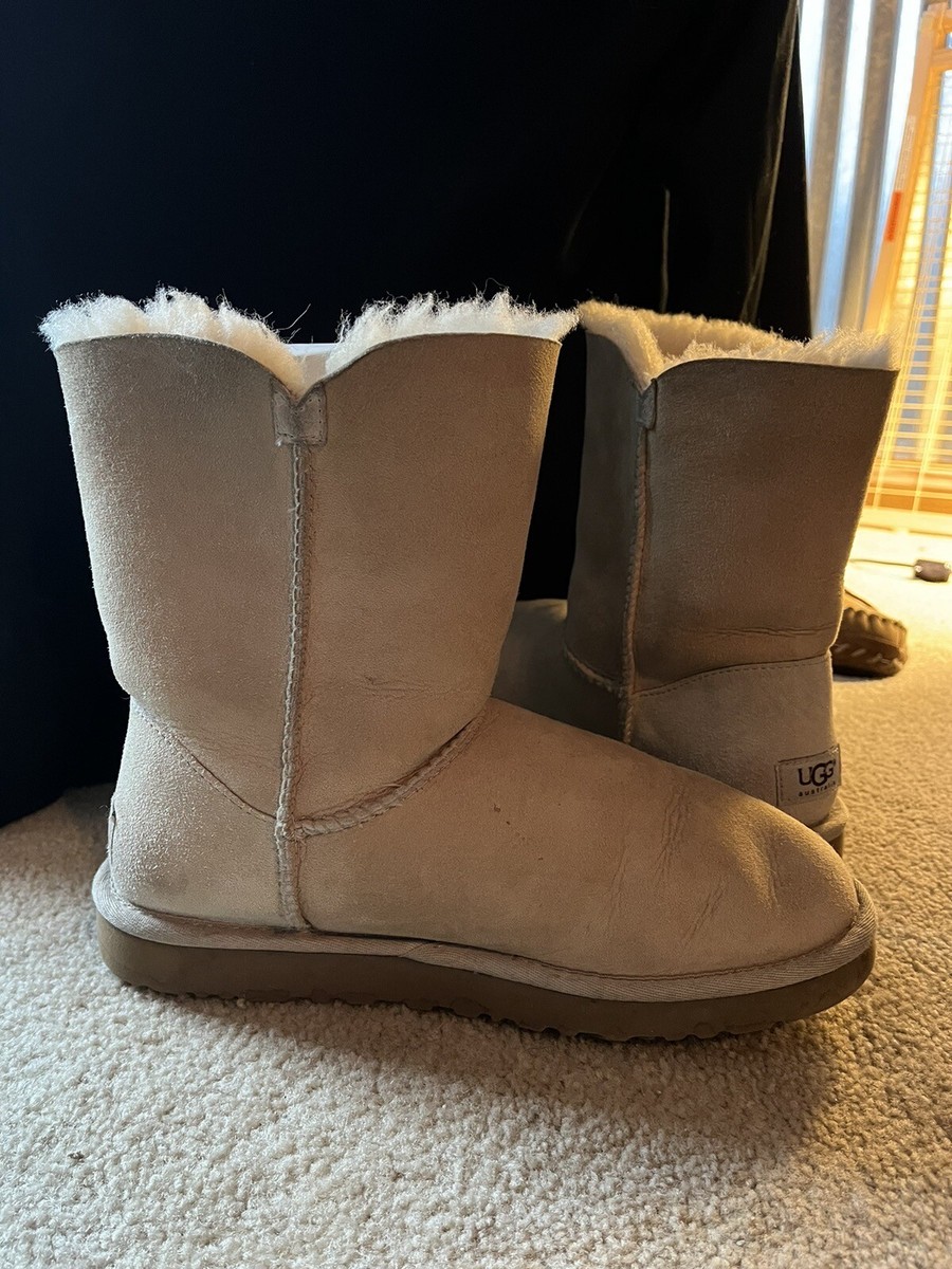 Bailey Button Sand Suede UGG Boots View 2