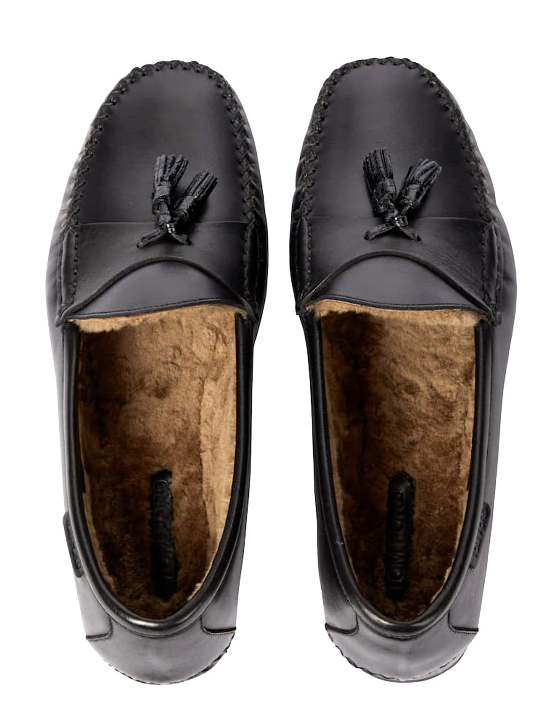 Tom Ford Iconic Tassel Loafers Shearling Shoes Moccasin Slipper 43
