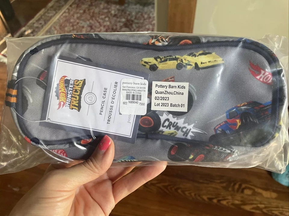 School Pottery Barn Hot Wheels Monster Car FUNDA BOLSA + dinosaurio jurásico. Foto 4 de 4