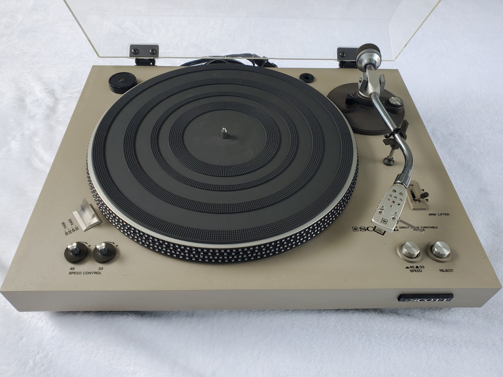 Vintage H.H. Scott PS67A Directdrive Turntable perfect condition eBay