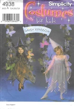 Uncut Simplicity Sewing Pattern 4938 Childs Daisy Kingdom Fairy Costume Size 3-8