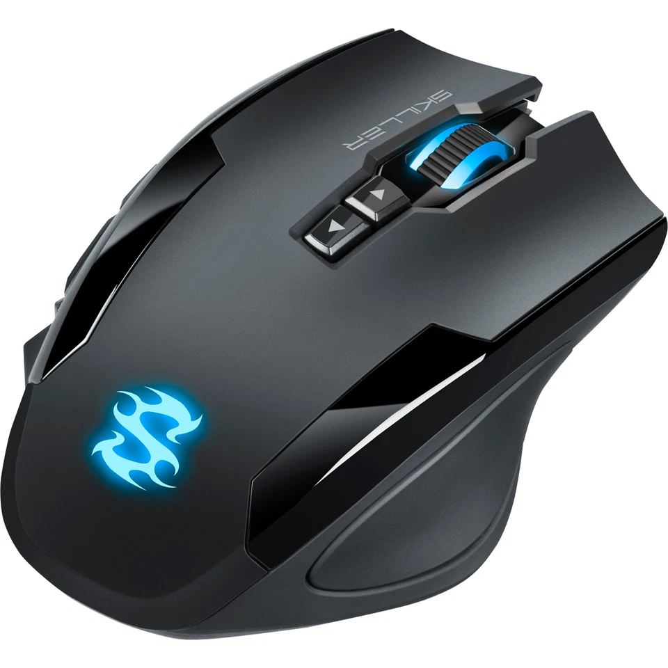 Sharkoon SKILLER SGM1, Gaming-Maus, optisch, 10800dpi, USB, 12 Tasten, schwarz - Bild 2 von 4