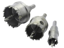 Flachschnitt Lochsäge Ø 22 -55 mm Hartmetall Bohrkrone Kreisschneider Fräser