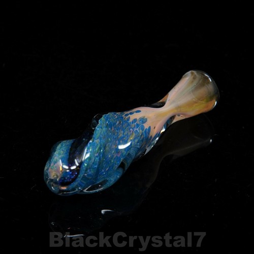 3.5 in Handmade Random Dichroic Spiral Pipes Tobacco Smoking Bowl Glass Pipes - Picture 4 of 6