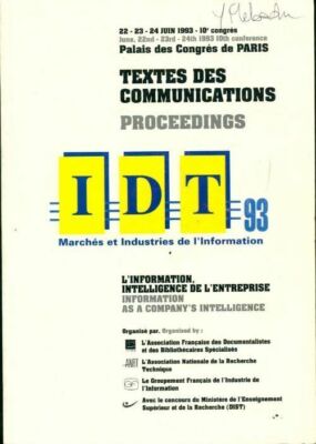 IDT 93: Information Intelligenz d... - Kollektiv - V195593