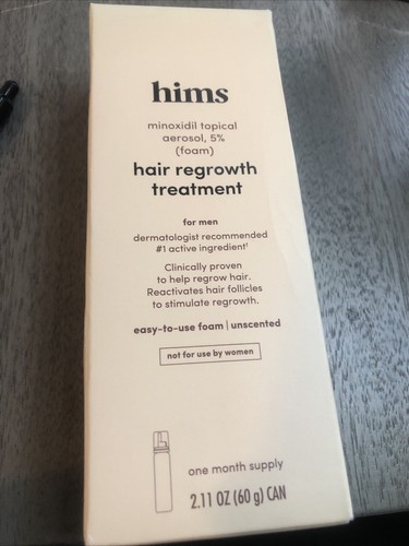 Hims Minoxidil Topical 5% Hair Regrowth Treatment Foam for MEN Exp 06/2024