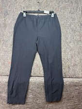 Eileen Fisher Womens Pants Gray Elastic Waist Ankle Zip PS USA Made