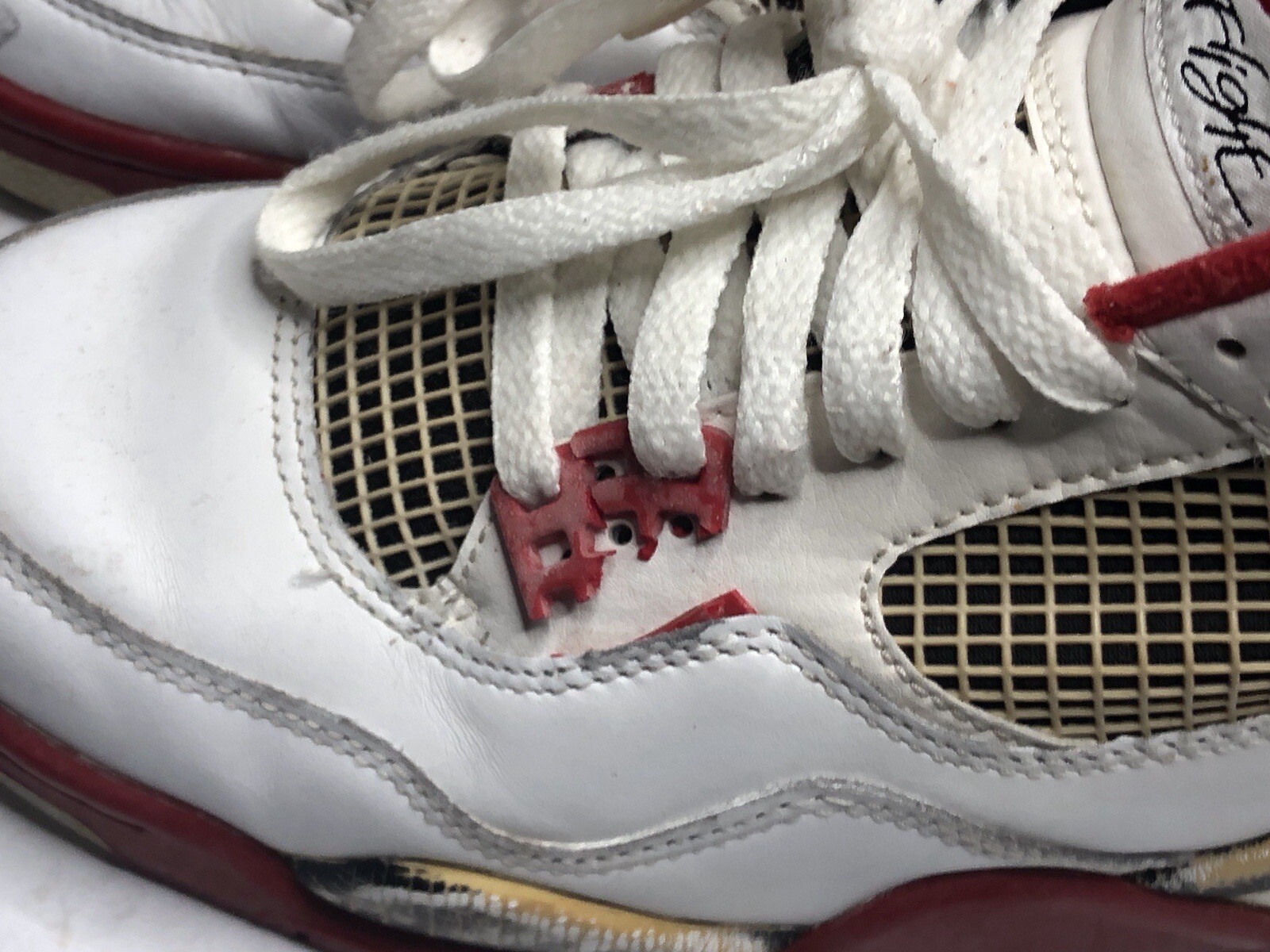 Nike Air Jordan 4 Retro Mars Blackmon White/Red 2006 Sz 9 308497162