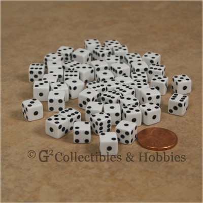 NEW Set of 50 Green 8mm Small Six Sided Dice RPG MTG Game Mini Tiny 5/16 inch D6 NEW Set of 50 Green 8mm Small Six Sided Dice RPG MTG Game Mini Tiny 5/16 inch D6