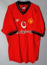 MANCHESTER UNITED 2000/2001/2002 HOME FOOTBALL SHIRT JERSEY UMBRO PROTOTYPE XL