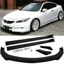 Front Bumper Lip Splitter Side Skirts Rear Canard Diffuser For Honda Accord