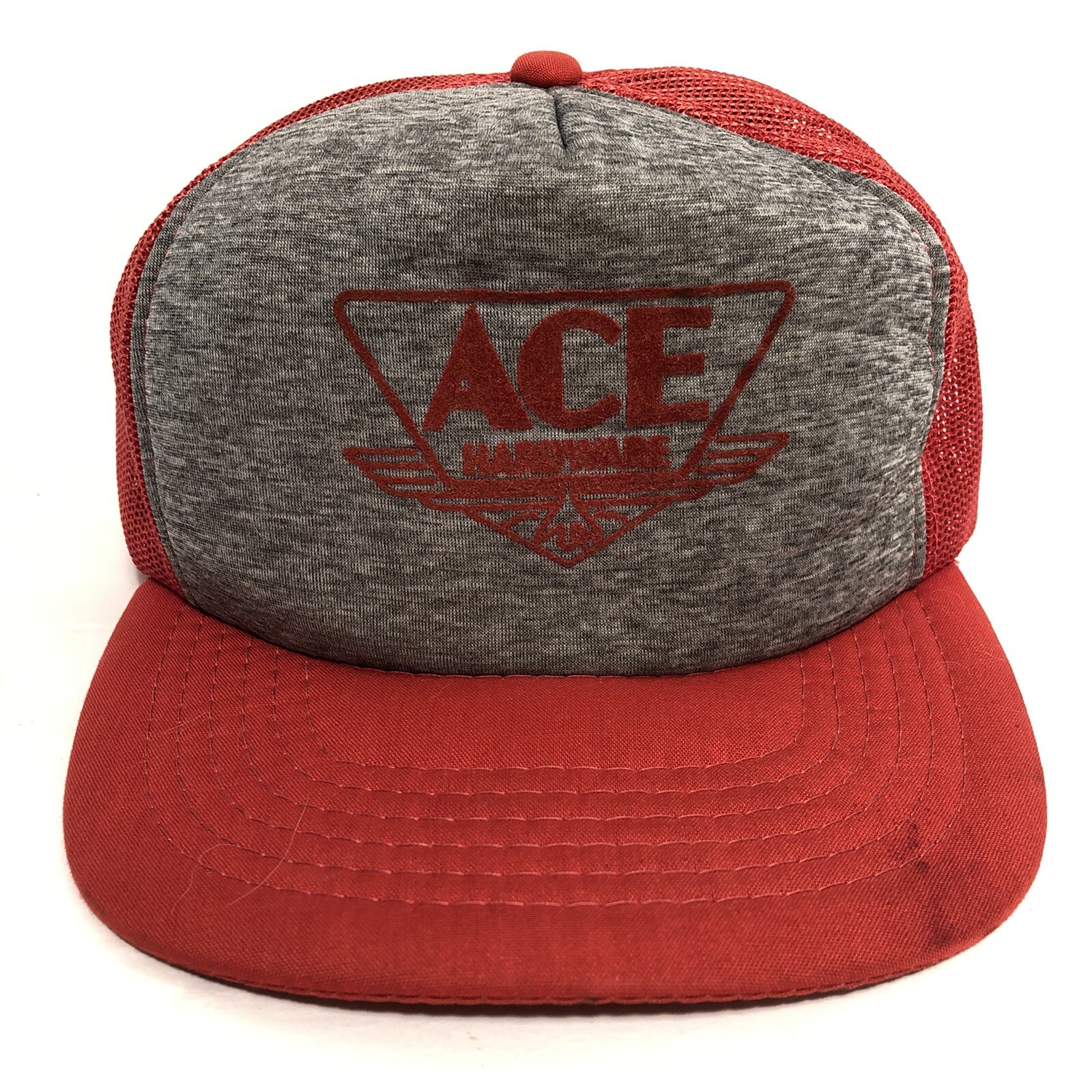 Купить Vintage Red Grey Trucker Hat Cap 