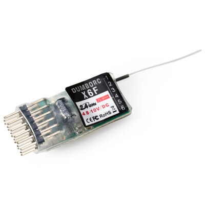 DUMBORC X6F 2.4G 6CH Radio Control Receiver for Domborc X4 X5 X6 RC Transmitter