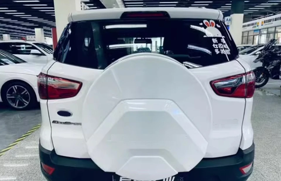 Cubierta de rueda de neumático de repuesto blanca para Ford EcoSport 2018-2023 1 pieza Foto 2 de 3