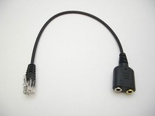 Adapter Cable 2 X 3.5mm Female to Modular RJ9 Jack for PC Headset to Telephones