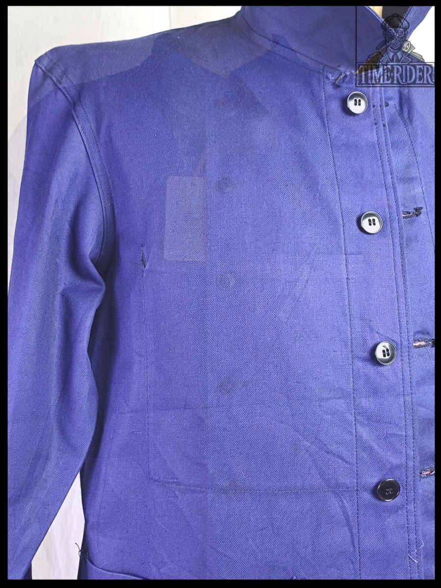50s-'60s French Army Workwear ' O.D. Flers ' Bleu De Travail Chore