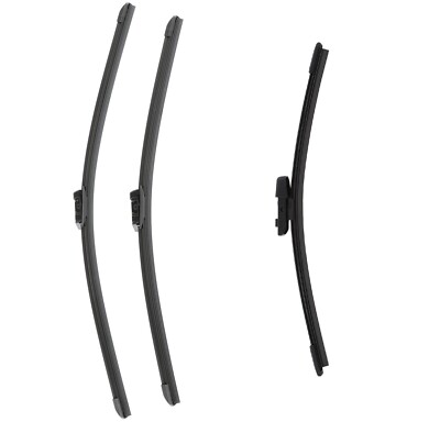 Bosch Front Driver & Passenger + Rear Wiper Blade Set For VW GTI Golf R Alltrack