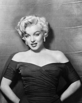 Marilyn Monroe classic 1950's glamour portrait dress off shoulder 24x36  Poster | eBay
