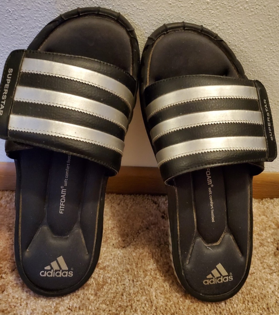 Soft Comfort Footbed Superstar Fitfoam Sandals Adidas Superstar