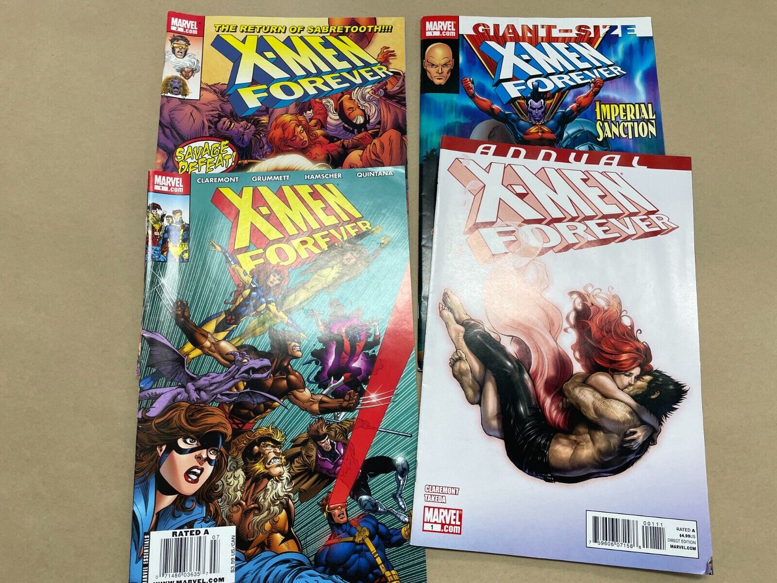 X-Men Forever Comic Book (Lot Of 4) *Great Condition*